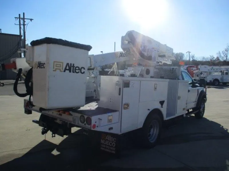 Alden Electrical bucket truck on site for elevated utility work